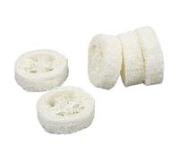 HIAKDOFT 5pcs Natural Loofah Soap Tray Pads Household Soap Holder for Bathroom Kitchen Lightweight Dish Loofah Sponge Base with Drainage for Shower Sink Bathtub