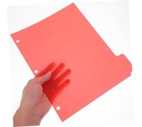 HIAKDOFT 5Pcs Notebook Dividers with Tabs PP Binder Index Classified Labels for School Office Home Organization Pre Punched File Folder Separators