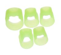 HIAKDOFT 5pcs Pipa Finger Protectors Silicone Fingertip Caps for Beginners and Adults Soft Comfortable Fit for Nail Protection Hand Sewing Money Counting Sorting and Paperwork