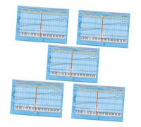 HIAKDOFT 5pcs Removable Piano Keyboard Stickers with Strong Adhesive Reusable Piano Notes Guide Labels for Beginners Enhanced Music Notation for Scales and Chords Practical Learning