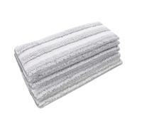 HIAKDOFT 5pcs Reusable Washable Microfiber Mop Pads with Self Adhesive Backing for Flat Mop Refills Quick Drying and High Absorption Cleaning Pads for Tile Hardwood Laminate Floors Wet and