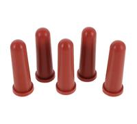 HIAKDOFT 5pcs Rubber Lamb and Bottle Nipples for Small Animals Feeding - Soft Rubber Animal Milk Pacifiers for Kitten and Puppy Weaning Bottles, Replacement Pet Nursing Teats for Orphaned