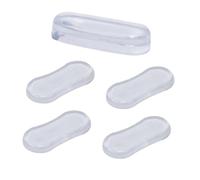 HIAKDOFT 5PCS Transparent Silicone Toilet Lid Pads Self-Adhesive Non-Slip Cushion Bumpers Soft Buffer Protectors for Quiet Closing and Extended Seat Lifespan