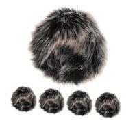 HIAKDOFT 5pcs Windproof Microphone Covers with Clip Portable Noise Reduction Dead Cat Mic Wind Muff for Lapel Mic for Teachers Presentations Public Speaking