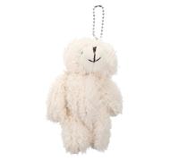 HIAKDOFT 6 Pcs Bear Shape Pendants Key Rings Little Bear Bag Charms Cartoon Design Strong Chains Stylish Accessories for Friends and Relatives