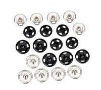 HIAKDOFT 60pcs Metal Snap Buttons Sew Fasteners Concealed for DIY Crafts Clothing Sewing Reliable Design Home Studio Use