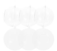 HIAKDOFT 6Pcs Acrylic Globe Air Plant Holders with Opening Transparent Terrarium Orbs for Tillandsia Containers and Tea Light Candle Holders Decorative Plant Pots for Home Garden Supplies