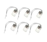 HIAKDOFT 6PCS Car Hanging Perfume Bottles with Wooden Lid Aromatherapy Diffuser Pendant for Automotive Air Freshener Luxury Glass Bottle Decor for Car Bedroom Living and Garage Use