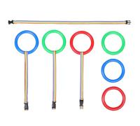 HIAKDOFT 6pcs Children’s Walking Rope with Handles, Adjustable Safety Harness Leashes for Toddlers and Kids, Colorful Preschool Traction Rope Set for Outdoor and School Use