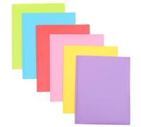 HIAKDOFT 6Pcs File Folders with Sturdy Document Organizers for Office School Home Use Multi-Color Contract Storage Folder for Neat File Management and Paperwork Organization