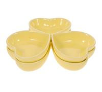 HIAKDOFT 6Pcs Heart Shaped Sauce Dipping Bowls Multi-Color Seasoning Containers for Condiments Vinegar Nuts Candy Serving Dishes for Parties and Holidays