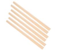HIAKDOFT 6Pcs Pine Triangle Wood Strips for DIY Crafts, 12Mm X 30Cm Small Wooden Window Frame Trim Molding, Decorative Wood Blanks for Home Decoration and Photography Props