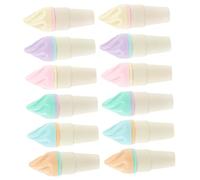HIAKDOFT 6Pcs Portable Ice Cream Cone Highlighters Cute Graffiti Marking Pens for School Scrapbooking and Notes Novelty Fluorescent Markers in Colors Pocket-friendly Stationery