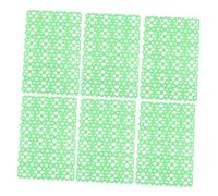 HIAKDOFT 6Pcs Rabbit Cage Floor Mats Protective Foot Pads Breathable Scratching Pet Cushions for Hamsters Guinea Pigs Dogs Cats Random Color