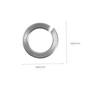 HIAKDOFT 6pcs Stainless Steel Parrot Foot U Shape Rings Rust-resistant Leg Bands for Parakeets Cockatiels Lovebirds Outdoor Fly Training and Bird Exercise