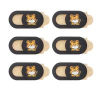 HIAKDOFT 6pcs Webcam Privacy Lens Caps Covers for Laptops and Desktops, Slim Protective Camera Privacy Covers for Video Calls and Online Meetings in Black