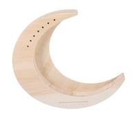 HIAKDOFT 7 String Portable Wooden Lyre Harp Moon Shape Musical Instrument for Beginners DIY Assembly Easy to Play Sweet Sound Creative for Music Lovers