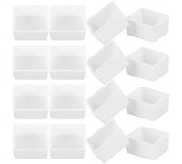HIAKDOFT 75Pcs Empty Watercolor Half Pans Set with 2Ml Mini Plastic Paint Pans, Compact DIY Palette for Watercolor Painting Supplies and Storage