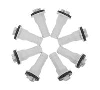 HIAKDOFT 8 Pcs Air Conditioner Drain Hose Connector Adapter Straight Fitting for Mini-split Ac Units Easy Installation Replacement for Multi-model Split Condensate Draining