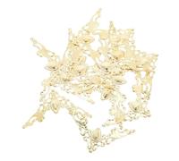 HIAKDOFT 80pcs Vintage Iron Corner Protectors for Books Albums Hollow Decorative Metal Edge Guards for DIY Scrapbooking Furniture Packaging Rustic Triangle Covers for File Folders and Boxes