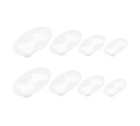 HIAKDOFT 8Pcs Dog Bone Biscuit Molds Plastic Baking Cutters Easy-Clean Fondant Cake Pastry Mold for Homemade Cookies and Cake Decorations