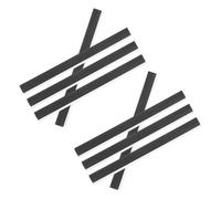 HIAKDOFT 8pcs Dustpan Rubber Lip Replacement Soft Resilient Edge Strip Fit for Multiple Dustpan Models Easy to Install for Efficient Cleaning and Streamlined Waste Disposal
