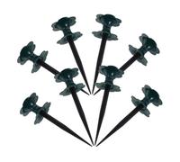HIAKDOFT 8pcs Garden Hose Guide Rollers with Spikes Durable Plastic Water Pipe Protectors for Lawn Flower Bed Prevent Kinks and Damage Fit for All Hose Types