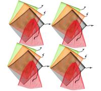 HIAKDOFT 8Pcs Large Capacity Mesh Drawstring Bags Multi-Functional Lightweight Polyester Storage Sacks for Sports Travel Laundry Camping and Organizer with Breathable Tear-Resistant Design