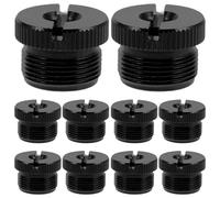 HIAKDOFT 8pcs Mic Stand Adapter Screw Metal Microphone Thread Converter to Holder Mount for Studio Podcast Live Performances Stage