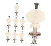 HIAKDOFT 8pcs Ukulele Tuning Pegs Straight Rod Design Small Round Handle Fit for Folk and Soprano Models Improved Precision Comfortable Grip Musical Instrument Accessories