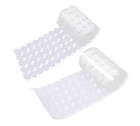 HIAKDOFT 900pcs Round Hook Loop Self Adhesive Dots White Double-Sided Tape Strong Backing for Crafting and Organizing