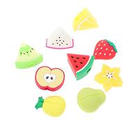 HIAKDOFT 9Pcs Cute Fruit USB Cable Plug Protectors for Charging Cables Break and Tear Data Line Protectors with Watermelon Kiwi Strawberry Pineapple Dragon Fruit Pear Lemon Designs