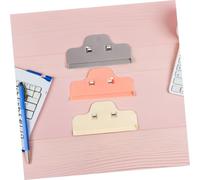 HIAKDOFT 9pcs Large Plastic Diamond Drawing Clips for DIY Crafting Edge Fixing Clamps in Pink Grey and Beige Lightweight Sewing and Quilting Clips for Canvas Positioning and Embroidery