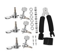HIAKDOFT Acoustic Guitar Tuning Pegs with Left Right Keys Multipurpose String Winder Pin Puller and Vintage Style Locking Tuners for Precise String Adjustment and Easy Installation