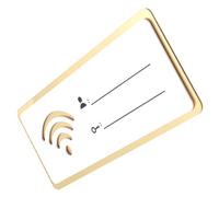 HIAKDOFT Acrylic Wifi Sign for Guests Hotel Office Reusable Wifi Password Display Board with Erasable Surface Sturdy Network Indicator for Home and Business