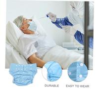 HIAKDOFT Adjustable Adult Cloth Diaper with Elastic Legs and Double Snap Buttons Reusable Incontinence Pants for Women and Men Fits for Bed Protection and Comfort