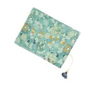 HIAKDOFT Adjustable Floral Satin Cloth Book Cover Sleeve for Notebooks Lightweight Book Protector for Paperbacks Vintage Style Edge Protection