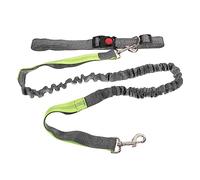 HIAKDOFT Adjustable Hands Dog Leash for Running and Walking Lightweight Multi Functional Pet Traction Rope for Training and Outdoor Activities Comfortable Grey and Fluorescent Green Design