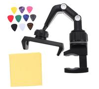 HIAKDOFT Adjustable Musical Instrument Phone Holder Clip Rotatable Mobile Stand for Guitar Mic Stands Music Score Reading Live Streaming Fits Phones