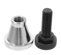HIAKDOFT Adjustable Screw Jack Floor Jack Rubber Pad with Hardened Steel Support Plate for Milling and Drilling Machines for Lifting and Stabilizing Equipment
