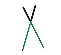 HIAKDOFT Aluminium Alloy Drumsticks Pair Green Anti-rust Metal Drum Sticks for Drummer Practice and Drum Pad Exercises W120