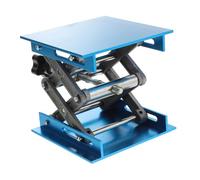 HIAKDOFT Aluminium Lifting Jack Platform Stand Adjustable Height Work Table Lift Laboratory Scissor Lift with Strong Bearing Capacity and Easy Installation