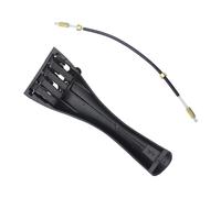 HIAKDOFT Aluminum Alloy Violin Tailpiece with Tailgut Wire Fine Tuners for Violins Lightweight Replacement Musical Instrument Part Easy to Install