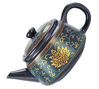 HIAKDOFT Antique Ceramic Tea Kettle Traditional Kung Fu Teapot Small Vintage Porcelain Home Office Tea Supply Gift for Lovers