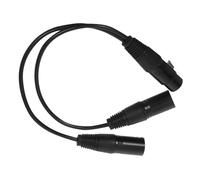 HIAKDOFT Audio Conversion Cable Balanced Microphone Cord Xlr Microphone Xlr Mic Cable Male to Female Black Rubber