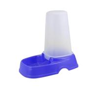 HIAKDOFT Automatic Pet Feeder Dark Blue with Removable Washable Base Dust Dog Food Dispenser for Cats and Dogs Convenient Timer Feeding for Busy Pet Owners