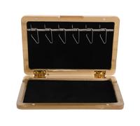 HIAKDOFT Bassoon Reed Case Wooden Protective Box 6 Slots Hard Shell Bassoon Reed Organizer Compact Storage