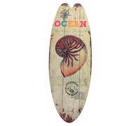 HIAKDOFT Beach Themed Wooden Surfboard Wall Sign Tropical Summer Decoration for Home House Eye Catching Wall Art for Porch Party and