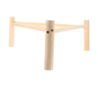 HIAKDOFT Bird Perch Stand for Chickens and Parrots Sturdy Natural Wood Toy for Coop Safe and Roosting Accessory Equilateral Height
