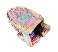 HIAKDOFT Bismuth Crystal Mineral Specimen Irregular Decorative Stone for Desktop Display Wear Resistant Crystal Craft Ornament Rock Mineral Collection and Home